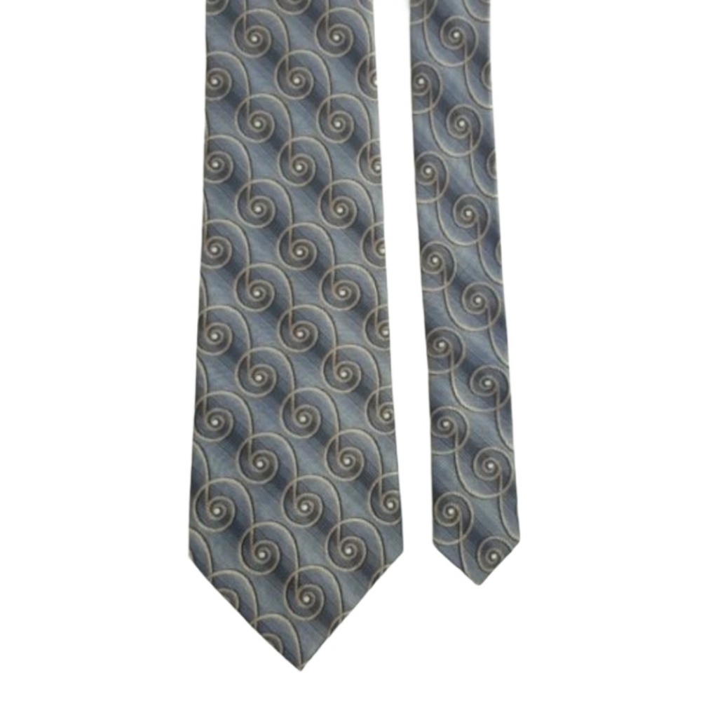 Concepts by Claiborne Necktie Gray Silver tie  58 " 3.5 W *